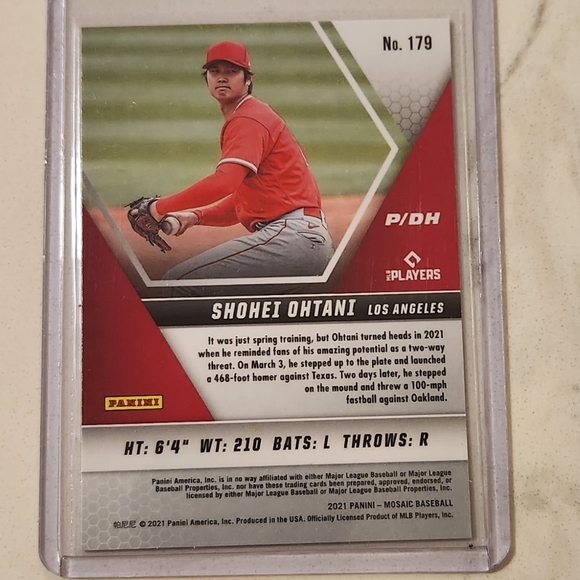 SHOHEI OHTANI BASEBALL CARD - Picture 2 of 2